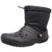 Crocs Men's and Women's Classic Lined Neo Puff Boot | Winter Boots 10 Women/8 Men Black/Black