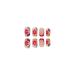 Justotry 24 Pcs Colorful Flower French Press Nails - Glossy Artificial Square Fingernails for Women - Buy Online on GoSupps.com