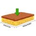 tibiu Natural Plant Based Scrub Sponge 8 Pack Palm Fiber Scrubber Sponge with Non Scratch Biodegradable Compostable Sponges - Buy Online on GoSupps.com