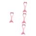 Housoutil Eyelash Applicator Tool 4pcs Eyeliner Auxiliary Artifact Lash Kit Silicone Eyebrow Stencil Eyeliner Applicator Tool 15X4.5CMx4pcs Pinkx4pcs