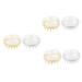 Beavorty 6 Stk Shampoo brush hairbrush hairbrush head scratches silicone bodies for men hand massager scalp massager peeling for the scalp.