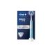 Oral-B Pro 1 Electric Toothbrushes For Adults With Pressure Sensor Christmas Gifts For Women / Him 1 Handle 1 Cross Action Toothbrush Head 1 Mode with 3D Cleaning 2 Pin UK Plug 600 Blue White 2 Piece Set