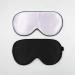 townssilk 2 pcs 100% Silk Sleep mask with Adjustable Strap Comfortable and Super Soft Eye mask Including 1 pc Balck and 1 pc laverder Blacklavender