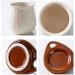 WALFREW Spice jars set of matte ceramic seasoning jar 2 pack suitable for home decoration and storing various spices in the kitchen. Size: 10.5 cm x 10 cm. - Buy Online on GoSupps.com