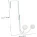 Hemoton 2pcs Double Hook Coat Hangers Towel Rack Clothes Hangers Hooks Door Hook Hanger Nail Hat Hook 14x9cm White - Buy Online on GoSupps.com