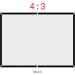 Portable Rear Projection Screen 60-100 Inch | Foldable Cinema Projector Screen for Outdoor Film & Open Air Cinema - Buy Online on GoSupps.com