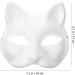 30 Pcs Cat Mask - Unpainted White Fox Therian Masks for DIY Carnival & Cosplay Accessories - Buy Online on GoSupps.com
