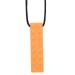 Silicone Building Blocks Baby Teether Necklace | Teething Stick Chew Pendant for Babies (Orange) - Buy Online on GoSupps.com