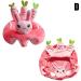 Qingsi Animal Shaped Baby Sitting Chair Cover - Baby Support Sofa for Toddlers 3-24 Months - Rabbit Design - Floor Plush Lounger - Buy Online on GoSupps.com
