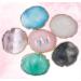 Polish Mix Palette Resin Nail Art Palette Paint Drawing Color Dish Golden Edge Resin Stone Paint Drawing Color Dish Manicure Nail DIY Tool(Pink) - Buy Online on GoSupps.com