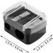 2pcs Dual Hole Eyeliner Sharpeners for Lip, Eyebrow, and Eye Pencils - Buy Online on GoSupps.com