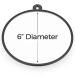 Shower Shaving Mirror with Anti-Fog Spray, Suction Cups & Hook - Portable, Shatterproof Surface - 6 Wide Black - Buy Online on GoSupps.com