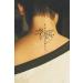 Waterproof Temporary Tattoo Stickers - Set of 12 Compass Grey Watercolor Blue Designs - Buy Online on GoSupps.com