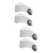 Ciieeo 4 Pcs Soap Rack Hanger Holder Hooks Bottle Drying Rack Hanger Holder Earrings Hooks Poker Chips Soap Holder White No Punching Soap Box