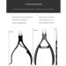 RIYAN Toenail Ingrown Nail Set Cuticle Nipper Clipper Edge Cutter Manicure Scissor Tool Pedicure Orange - Buy Online on GoSupps.com