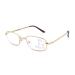 Anti Blue Light Multifocal Progressive Reading Glasses Men Women Folding Metal Readers Glasses qs925 2 Pairs (Gold) 3.0 x