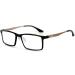 "Alumni RX04 Square Aluminum-Titanium Alloy RX-Able Reading Glasses +1.50 Black Gold