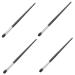 FOMIYES 4pcs Animal Hair Makeup Brush Face Beauty Tools Face Makeup Brush Eyeshadow Brush Makeup Tool 17.70X0.70X0.70CMx4pcs Blackx4pcs