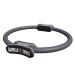 Gorilla Sports Pilates Ring - 36cm double handle exercises + bag padded slipproof super light made of rubber color choice - Pilates Circle resistance ring yoga fitness thigh trainer gray