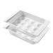 Generic 2pcs box Multi-purpose Home Drawer Storage Case Type for Fridge Refrigerator White Household Egg White 26x18cm