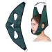 Cervical Neck Traction Belt Portable Neck and Shoulder Relaxer Home Canvas Breadable Neck Traction Device Stretcher for Adults Green
