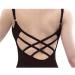 Skwodico Black Cross Back Camisole Leotard - Adjustable and Comfortable | LEW2203 Medium - Buy Online on GoSupps.com