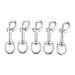 Swivel Eye Bolt Snap Hook, Mount 316 Stainless Steel with Rubber Pad, Fit for Fishing Boat Canoe Accessories,Flagpole, pet leash, camera leash, key chain, tarpaulin cover, clothesline (Pack of 5)
