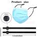100 Pieces Black Adjustable Sewing Elastic Band with Buckles for Face Cover Earloop Strap - DIY Stretchy Earmuff Rope - Buy Online on GoSupps.com