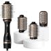Hair Dryer Brush Hot Air - 3-in-1 Blow Dryer Brush Set for Women Drying/Volumizing Styling/Slightly Waving/Straighting Negative Ion Ceramic Styler Brush Nicebay Black