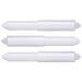 Toilet Paper Holder 3PCS Plastic Tissue Toilet Paper Holder Roller Replacement Toilet Roll Holder for Bathroom Spring Loaded (15.8cm Length White)