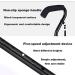 Swan Neck Walking Cane Offset Walking Sticks Double Handle to Help Get up Height Adjustable Collapsible Crutch Mobility Aid for Elderly Men and Women - Buy Online on GoSupps.com