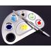 Aoshang Stainless Steel 6-Hole Makeup Palette - Nail Art & Cosmetic Mixing Plate with Spatula Tool - Buy Online on GoSupps.com