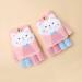 Toddler Kids Puppy Flip Top Gloves - 3-8 Yrs - Cat/Pink - Buy Online on GoSupps.com