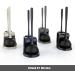 MR.SIGA Toilet Plunger and Bowl Brush Combo - Bathroom Cleaning Set, Black - Buy Online on GoSupps.com