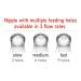 NUK Simply Natural Medium Flow Replacement Nipples - 2pk - Buy Online on GoSupps.com