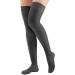 Buy Collections Etc Thigh High Compression Stockings 15-20 mmHg - Black Large - Made in USA for Optimal Comfort - Buy Online on GoSupps.com