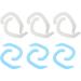 GLEAVI Ear Aesthetic Corrector: 12pcs External Auricle Correctors Infant Ear Corrector Silicone Auricle Valgus Correction Ear Correction Support Accessories