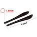 DeeboW Glasses Replacement Temples - Yewear Leg 2 Pairs Eyeglass End Tips & Ear Plugs for Thin Metal Frames - Brown - Buy Online on GoSupps.com