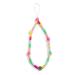 Cute Colorful Simple Mobile Phone Lanyard Handmade Plastic Polymer Clay Rainbow Fruit Wrist strap for Women