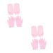 minkissy 4 Pairs Moisturizing Gloves Mitten hand moisturizing gloves cotton hand gloves moisturizing mittens kids overnight Spa Glove fingerless gloves gel gloves short boots dry hands Miss