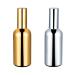2 x Martini Bar Mister Sprayer Glass Spray Bottles Refillable Empty Cosmetic Container for Cocktails Absinthe Gold Silver