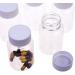 12 PCS 100 ML Clear Plastic Pill Bottles with White Screw Cap - Refillable Container for Pills, Powders, and Samples - Buy Online on GoSupps.com