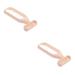 Hoement 2Pcs Durable Body Hair Remover for Women Precise Armpit Hair Trimmer with NonSlip ABS Handle Easy to Operate Portable for Quick Shave on the Go
