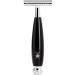 M HLE Vivo Shaving Set - Black Fibre Brush Safety Razor & Stand | Luxury Shaving Kit with Black Resin Handle - Buy Online on GoSupps.com