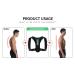 Posture Corrector Back Brace for Men & Women | Upper Spine Support & Pain Relief | Black - Buy Online on GoSupps.com