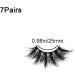 7 Pairs 8D False Eyelashes 25mm Natural Faux Mink Lashes Reusable Black Eyelashes for Makeup Women and Ladies - Buy Online on GoSupps.com