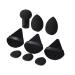 Soft And Elastic Color Cosmetics Egg Vibrant Make Up Sponge Achieve Seamless Makeup Looks Effortlessly(Black)
