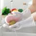 2 in 1 Magic Silicone Dishwashing Scrubber 4 Pairs Reusable Rubber Gloves Kitchen Tool for Household Dish Wash Bathroom Car - Buy Online on GoSupps.com