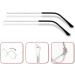NHEISSCF Vintage Glasses Brackets & Handles - Replacement Metal Frame Arms - 1 Pair - Silver - Buy Online on GoSupps.com