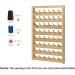 Haitral 48-Spool Sewing Thread Rack Wall-Mounted Organizer with Hanging Hooks - Wooden Thread Holder for Sewing, Quilting, Jewelry, Embroidery - Buy Online on GoSupps.com